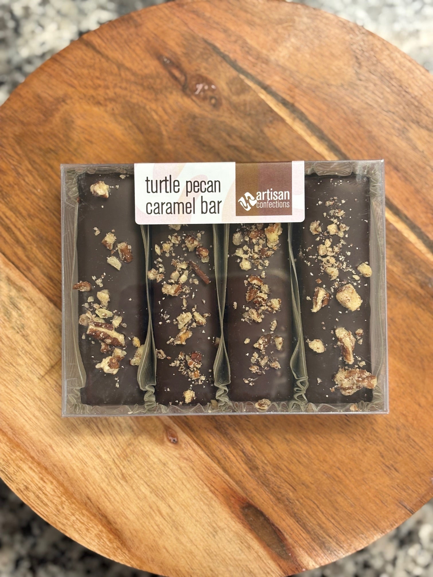Turtle Pecan Caramel Bar 4pc